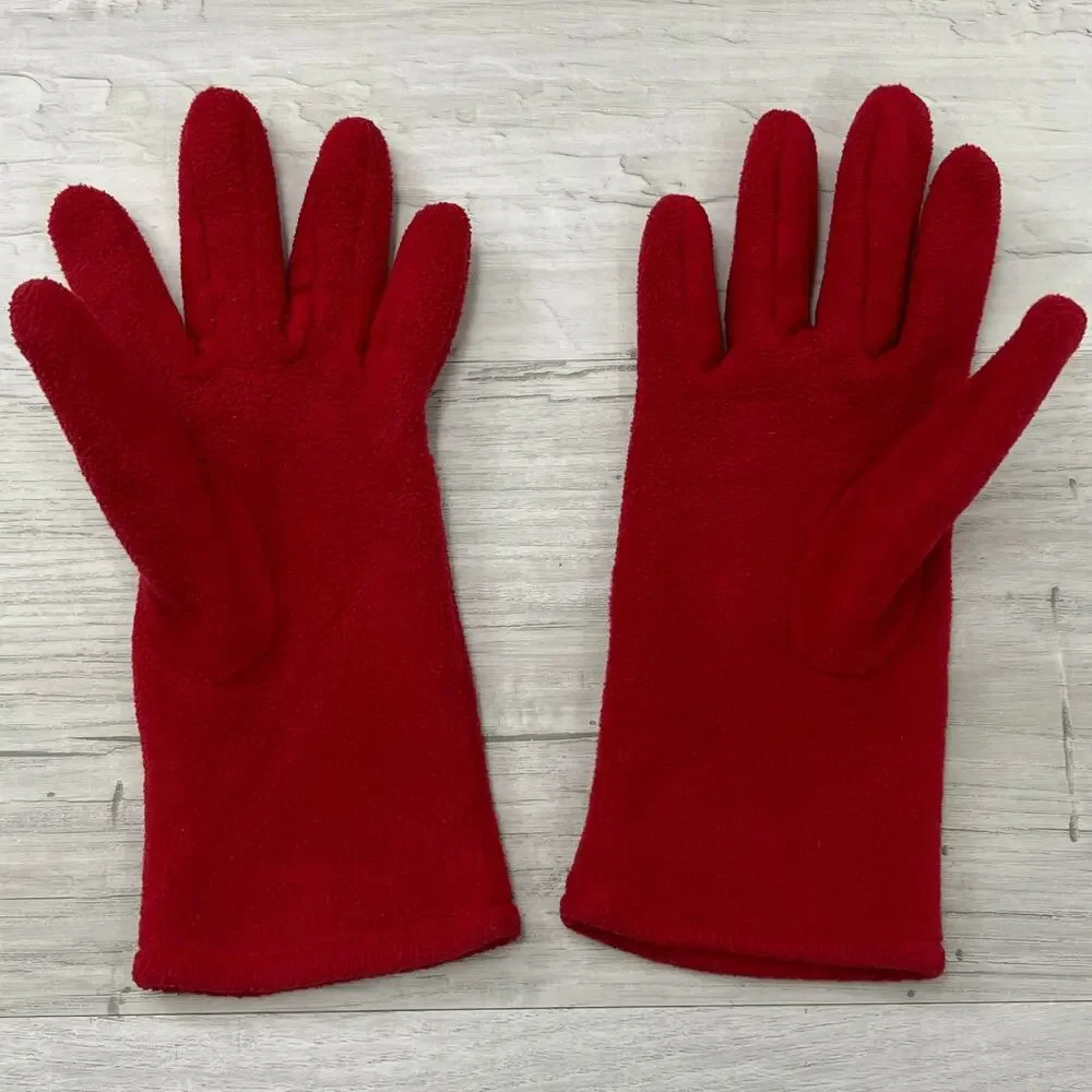 Vintage Bath & Body Works Red Winter Hat And Glove Set